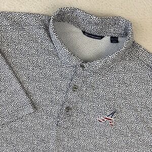ATLANTA BRAVES x CUTTER & BUCK Mens Polo Shirt 3XL USA Logo Stretch Lightweight